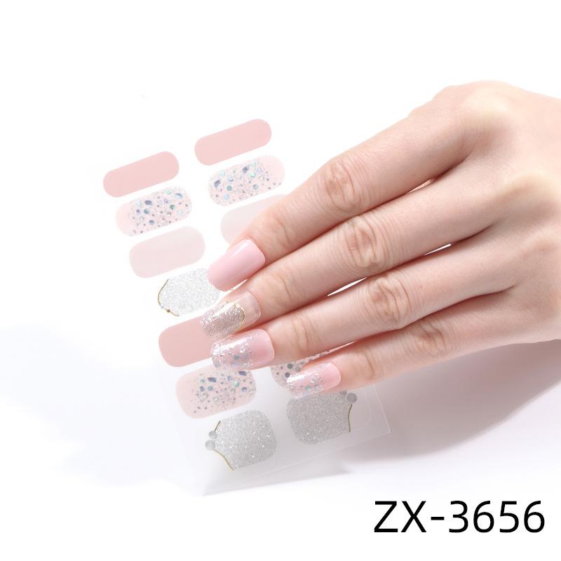 Chinese Style New Year Nail Art Stickers Cartoon 3D Imitation Diamond Hot Stamping Christmas Holiday Nail Stickers