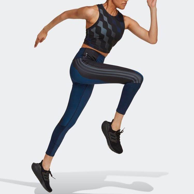 Adidas X Marimekko Adidas X Marimekko Sports Pants Women's Navy Blue Moderate HH7315