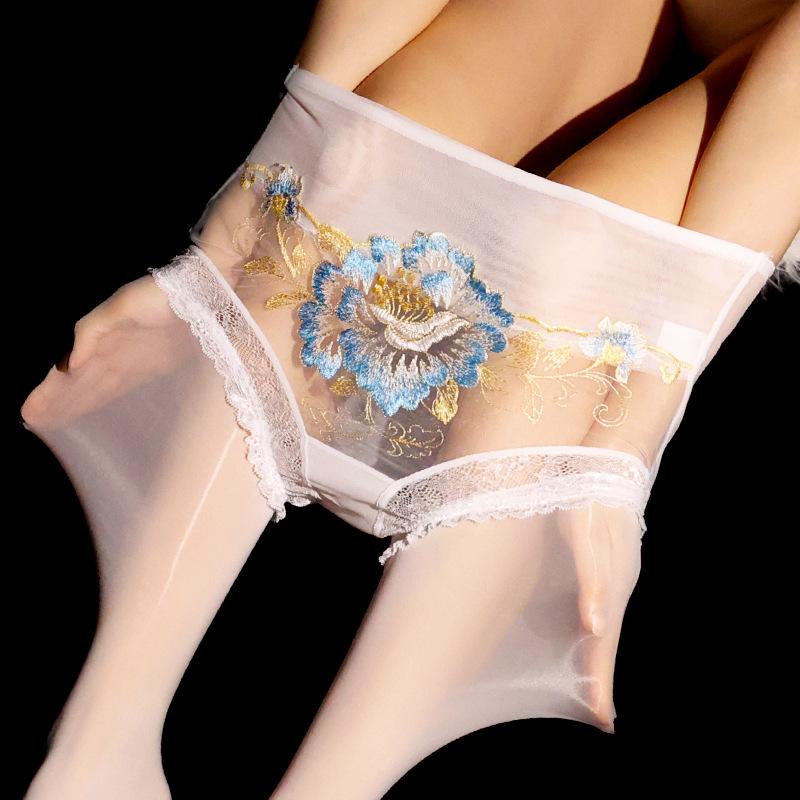 

8D блестящие глянцевые сексуальные масляные колготки женские цветочные вышивки прозрачные чулки эластичные колготки L