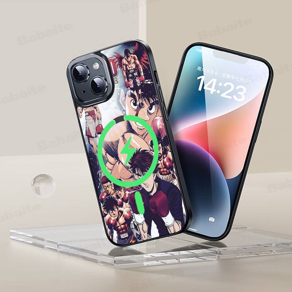 Anime H-Hajime N-No I-Ippo For Magsafe Magnetic Phone Case For IPhone 17 16 15 14 13 12 11 Plus Pro Max PC+TPU Cover