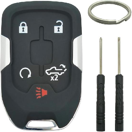 Smart Key Fob Shell Case Replacement Fits For GMC Acadia Terrain Keyless Entry Car Remote Cover HYQ1EA (4 Buttons A)