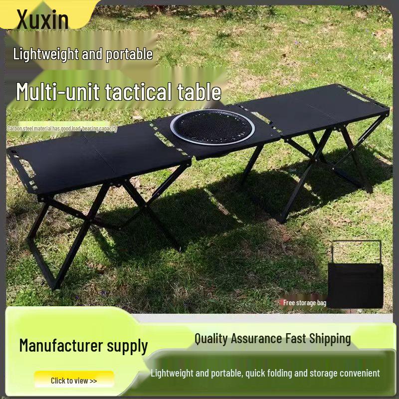 Multifunctional Lightweight Folding Camping Table - Portable for Outdoors/IGT Tactical Use