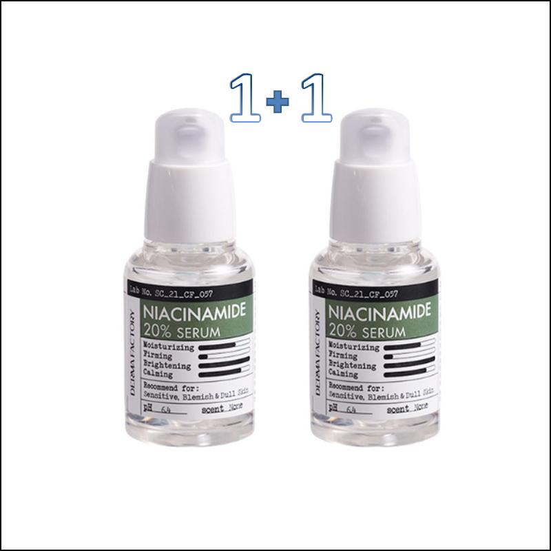 DERMA FACTORY Ниацинамид 20% сыворотка (30мл*2)