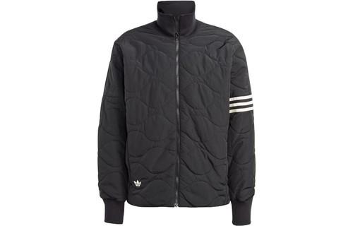 adidas Originals Trefoil Striped Colorblock Logo Zip-Up Cotton Jacket XS чёрный