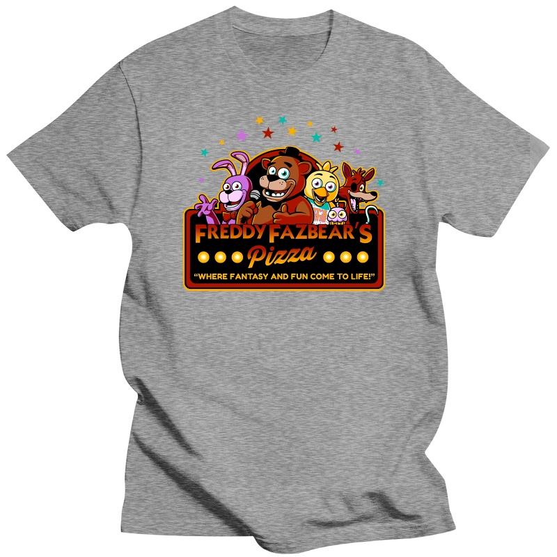 FNAF T-skjorte Estetiske klær T-skjorte Kort Katteskjorter Vintage klær Svarte T-skjorter Herre