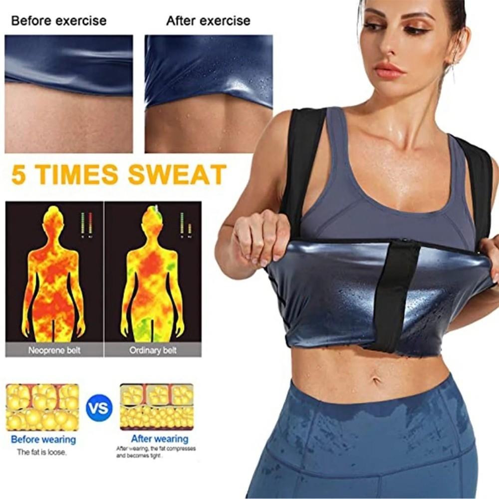 Zipper Design Women  Shapewear Jumpsuit Cut Body Shaper Burner Fat Sauna Suit  Fitness Training