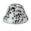 Faux Fur Leopard Print Fisherman Hat - Retro Autumn Winter Plush, Thickened for Warmth, Cold-Proof with Ear Protection.