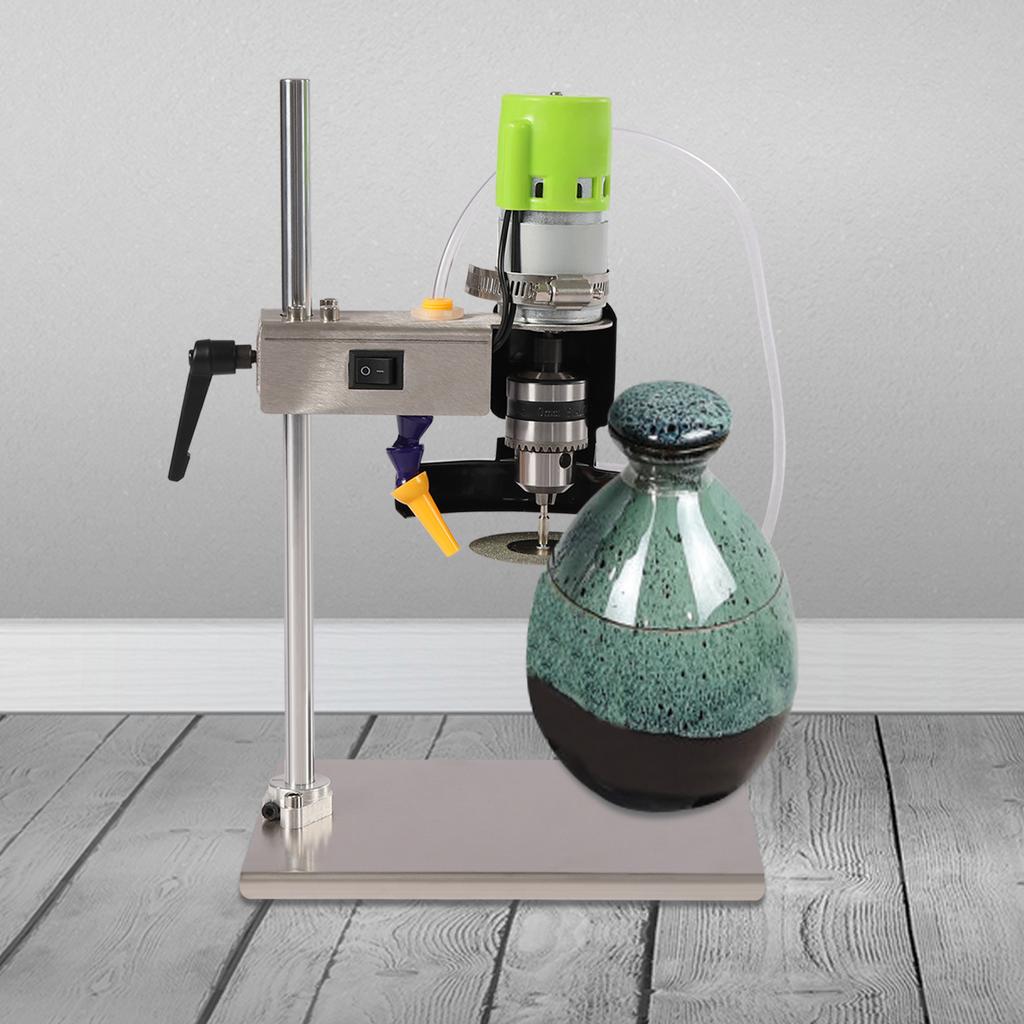 Glasflaschenschneider mit 6000 U/min, 150 W elektrische DIY-Flaschenschneidemaschine – 7 Geschwindigkeitsstufen, geräuscharm, Edelstahlklinge