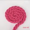 8mm Three-Strand Colored Cotton Rope for DIY Decor and Drawstring Accessories