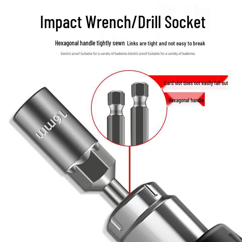 Chugong 7-Piece Electric Wrench Deep Socket Bit Set