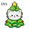 Kitten Decorative Pin Christmas Cartoon Cat Enamel Brooch, Badge for Animal Shape Men Women, Sweater Cardigan Coat Dress Jewelry Accessories Brooches