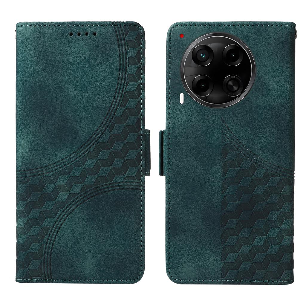 For TECNO Camon 30S Pro 4G/Camon 30S 4G Case PU Leather Phone Cover Rhombus Starry Imprinted