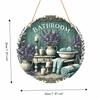 2D Flat Door Wall Decor Lavender Flower Decorative Board Hanging Decoration  Wall Hanging