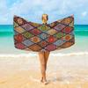 Mandala Pattern Beach Towel, Quick Drying Soft Absorbent for Outdoor Travel Camping