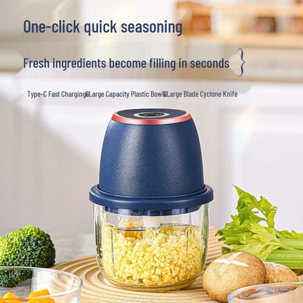 Wireless Electric Garlic Masher, Press, Peeler, Chopper & Meat Grinder