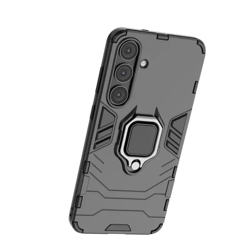 Für Samsung Galaxy S25 S24 Plus 23 Ultra Hülle Magnetischer Halter Ring Panzer Stoßfeste Hüllen für Samsung A13 A06 A05 A36 Rückseite