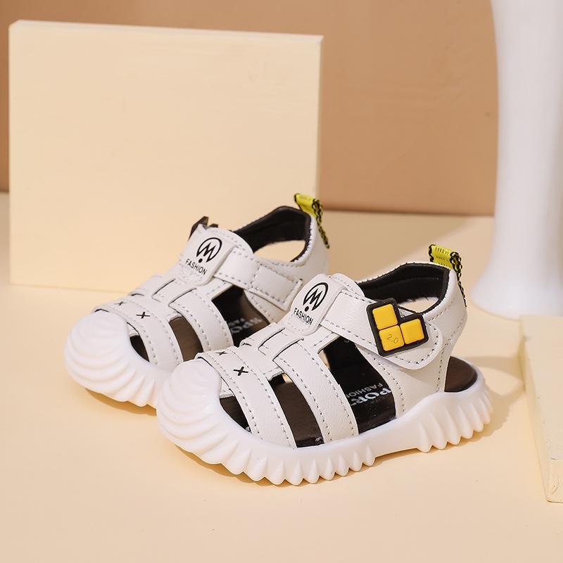 Fashion Boy Sandals Summer New for Children Shoe Soft Soled Anti Slip Beach Shoe Baby Toe Confort Sandals for Boy To Learn Walk