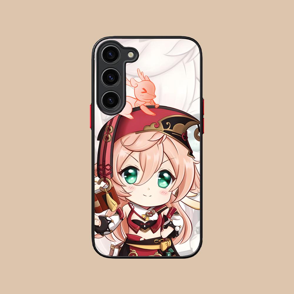 Game GI Yanfei Silicone Mobile Phone Case for Samsung Galaxy S26 S25 S24 S23 S22 S21 Plus FE Ultra Colorful Cover