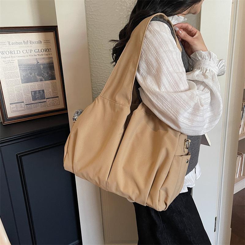 Lazy Bag, Multi-compartment Mother Bag, Large-capacity Tote Bag, Casual Shoulder Bag, Portable Class Bag.
