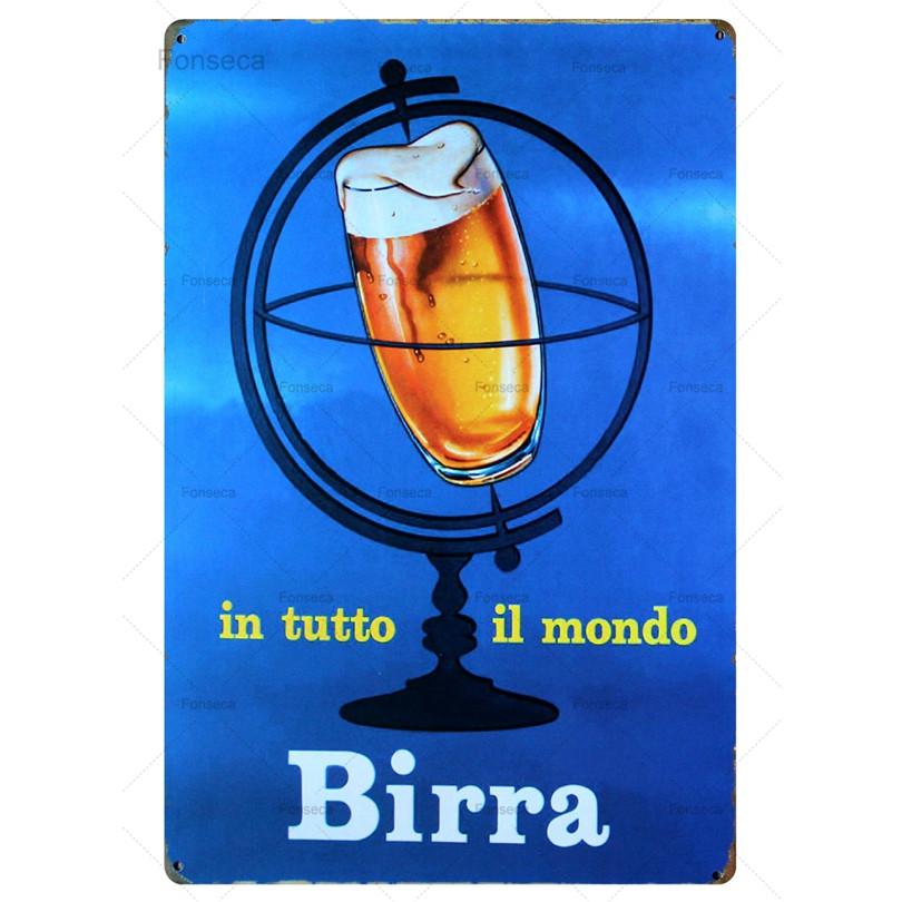 Beer Week Cerveza Vintage Metal Tintin Signs Vodka Retro Plaque  Wall Bar Home Rtrestaurant Decor Cuadros  30X20CM A-5517
