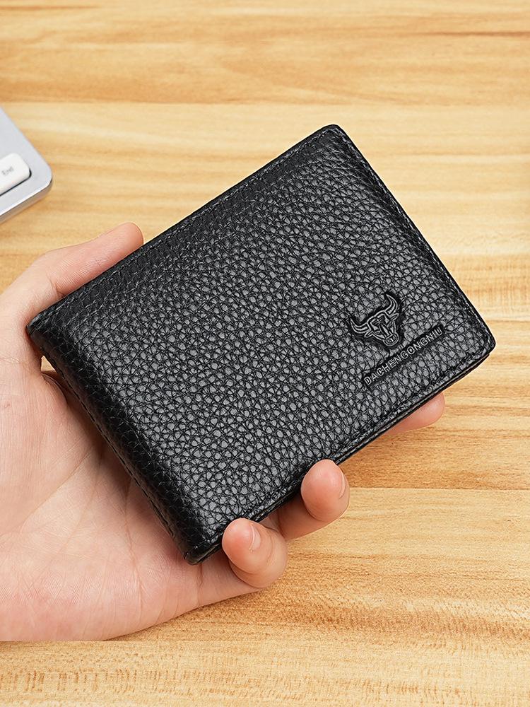 Genuine Leather Driver's License & Vehicle Registration Holder, Top Layer Cowhide, Multifunctional Card Wallet for Men & Women