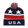 Autumn and Winter Independence Day Wool Hat Flag Stars USA Jacquard Knitted Hat Men and Women