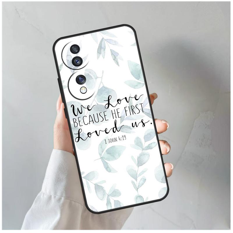 

Bible Verse Christian Quote For Honor Magic 8 Pro 6 7 Lite Case For Honor Win RT 50 70 90 200 400 X8c X8b X9a X9b X9c X9d Honor Magic6 Pro