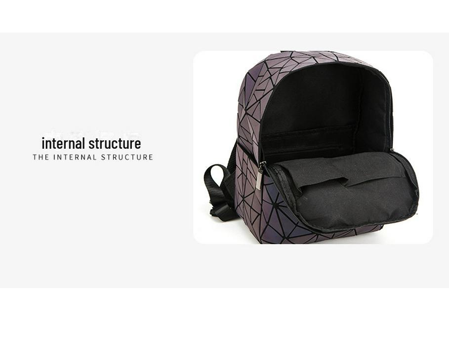 Damen 2023 Fashion Geometry Luminous Rucksack - Faltbare Rhombus-Tasche im japanischen Stil