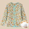Cotton thickened floral cotton-padded jacket, short cotton-padded jacket, warm jacket, winter women's cotton-padded jacket liner