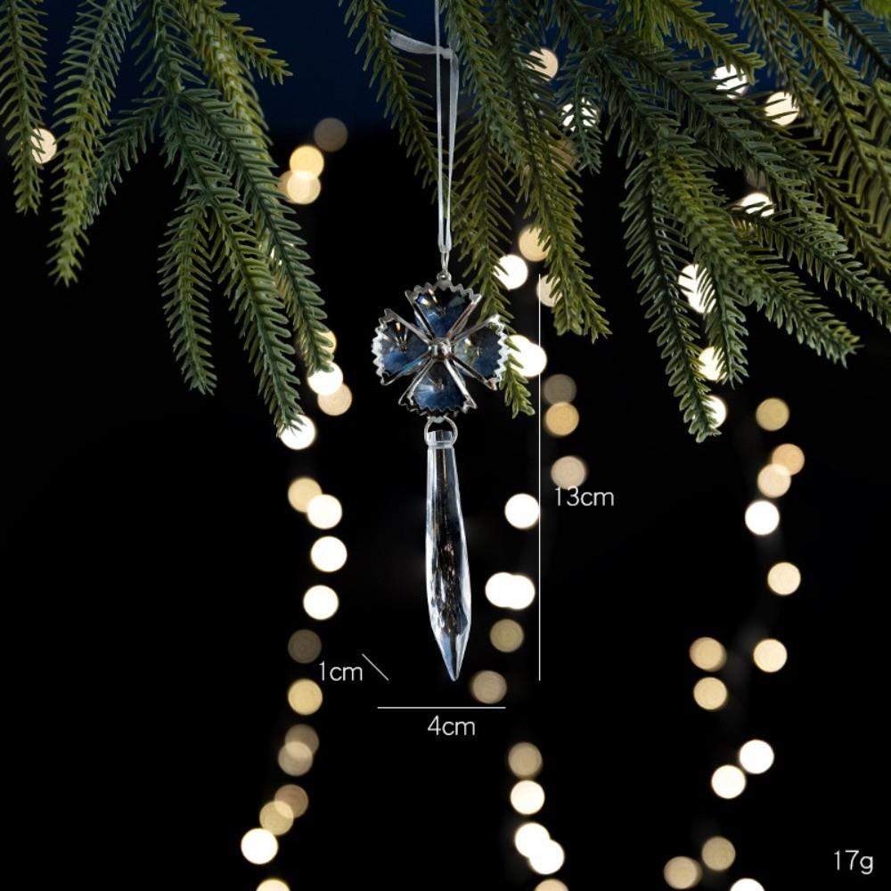 Five-pointed Stars Christmas Tree Decoration Snowflake Transparent Christmas Bell