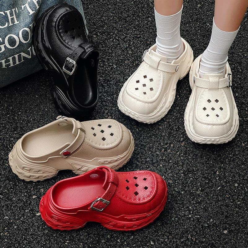 Hole shoes women's summer trend outer wear platform beach sandals sports fashion outdoor non-slip slippers