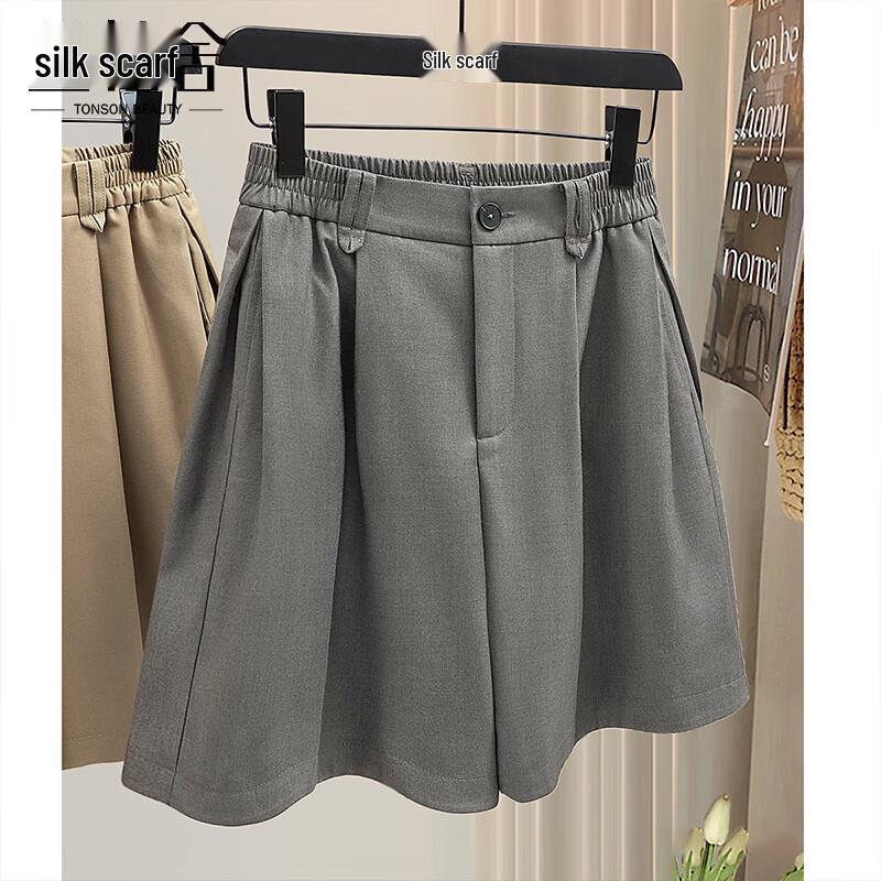 

SIBASHE Women s Pleated High-Waist Wide-Leg Shorts S