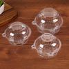 100Pcs Cupcake Box Plastic Clear Cupcake Container with Secure Flip-Top Seal Easy Open Close Stackable Dessert Holder