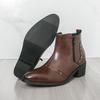 Men’s Short Boots Elevator Chelsea Boots Retro Tuxedo Ankle Boots Pointed Toe Retro Black Heel Boots Large Size