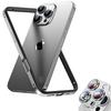 Desert Titanium Camera Lens Protector Bumper Cover Case For For Iphone 16 Pro Max 1 Plus 14 13 Mini 12 11 SE   8 Protection