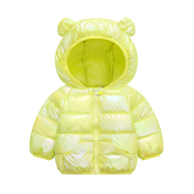 

Infant & Toddler Bright Cotton Down Jacket with Cute Ears - Boys & Girls Autumn/Winter Outerwear 80 cm (Runs small, order two sizes up) жовтий