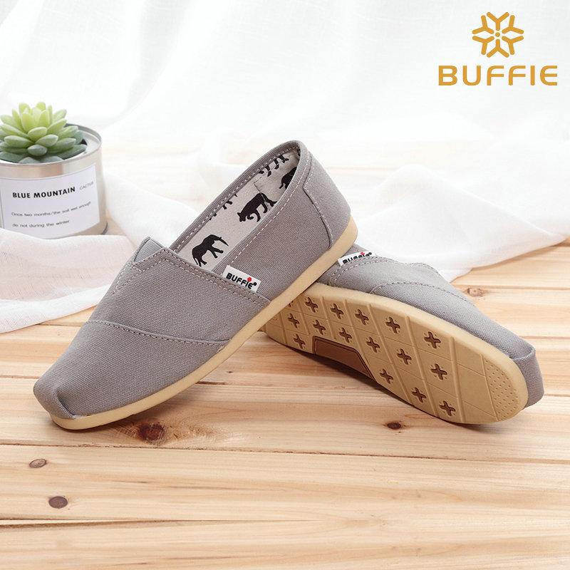 Free shipping, flat-soled cloth shoes are comfortable and casual, solid color canvas surface, low-top square head, light, wear-resistant and non-sl