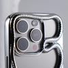 Matte 3D Hollow Snake Soft Phone Case For iPhone 17 Air 16 11 12 13 14 15 Pro Max Plus Plating Heat Dissipation Cover Funda