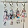 Acrylic Resin Phone Lanyard Chain: Decorative Pendant Keychain for Girls