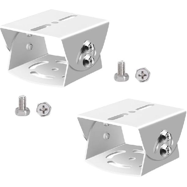 Universal Wall Pole Joint Mount Adaptor, Universal CCTV Camera Mount Bracket Adjustable Extension Adapter for CCTV Surveillance Camera (2D Stainless