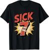 Sick Seven Comic Style Meme 67 Fun Wordplay Unisex T-Shirt