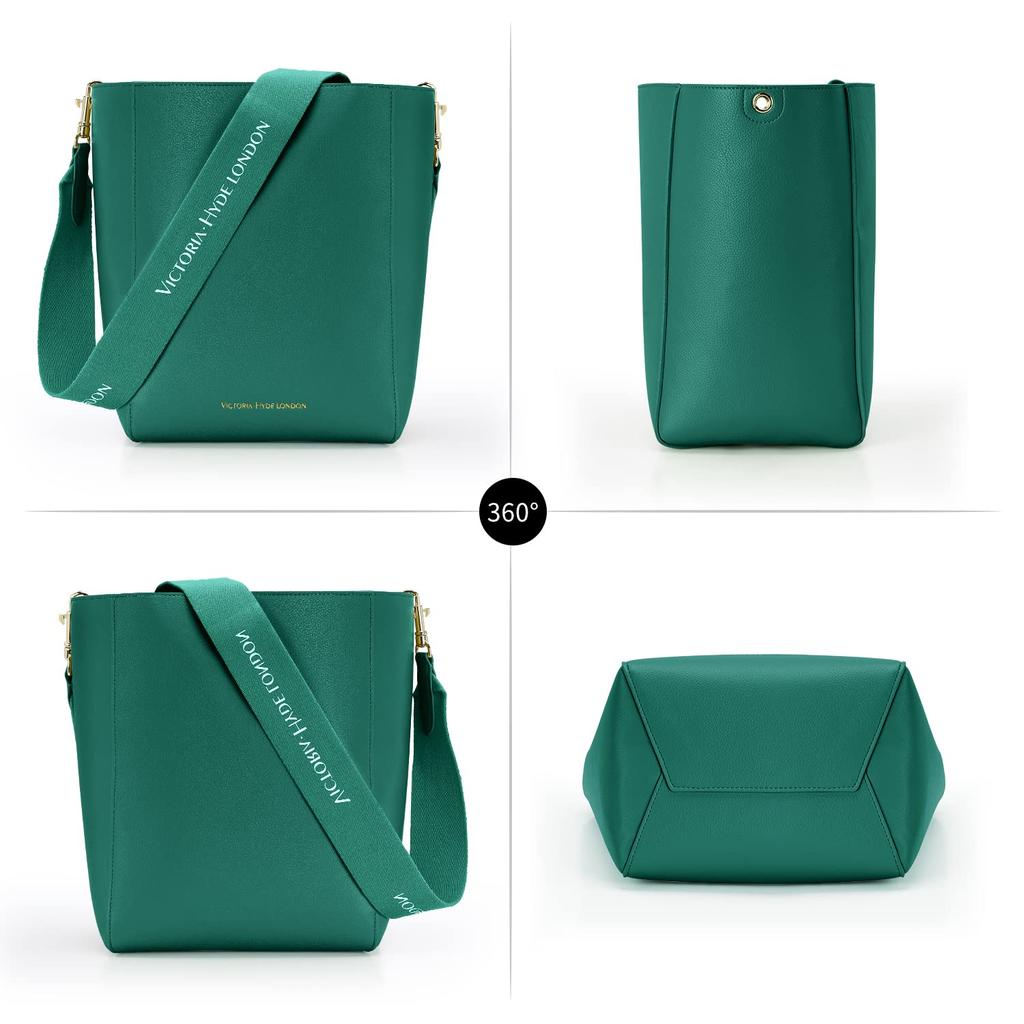 Shoulder Large A4 Bucket Type PU Crossbody Going Basket Bag [VICTORIA HYDE] Women's Bag, Capacity, Size, School, Commuting, Bag, Leather, Waterproof,