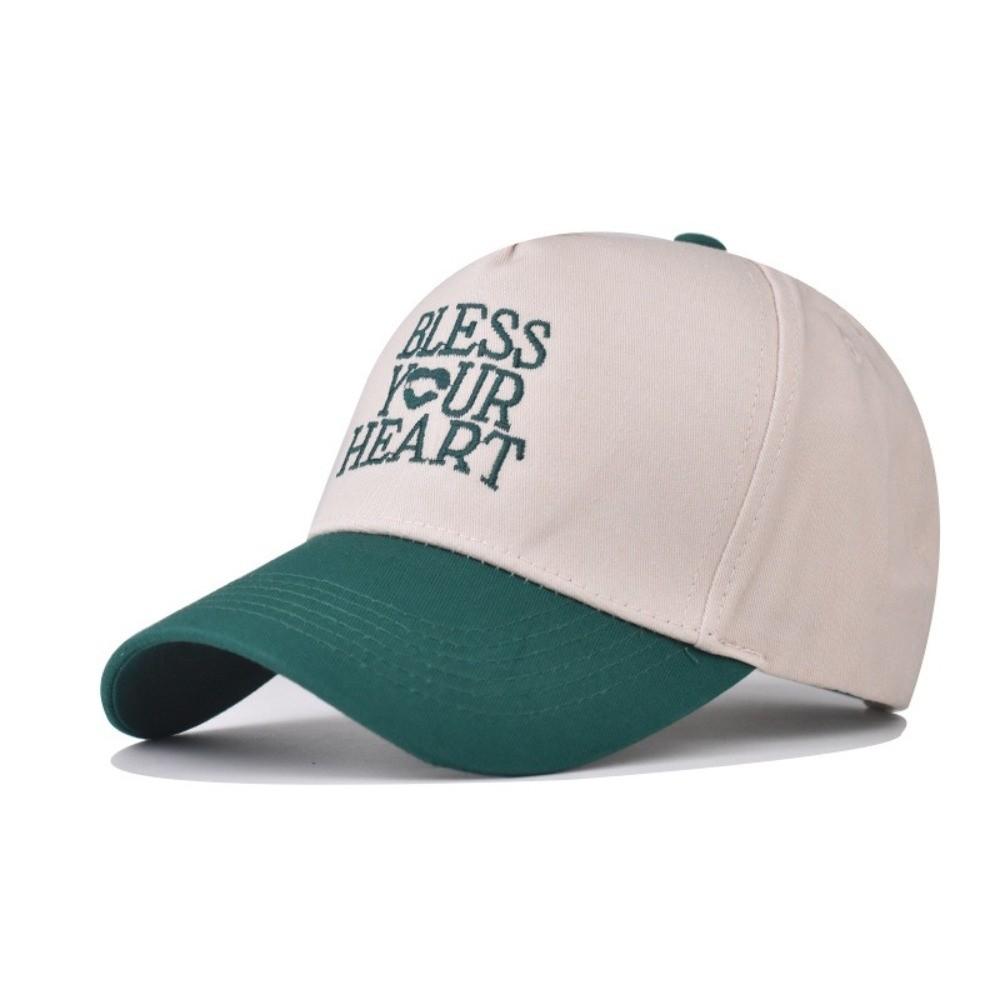 

Trend Wide Brim Baseball Hat Casual Adjustable Baseball Cap Bless Your Heart Letter Embroidery Sun Hat Men