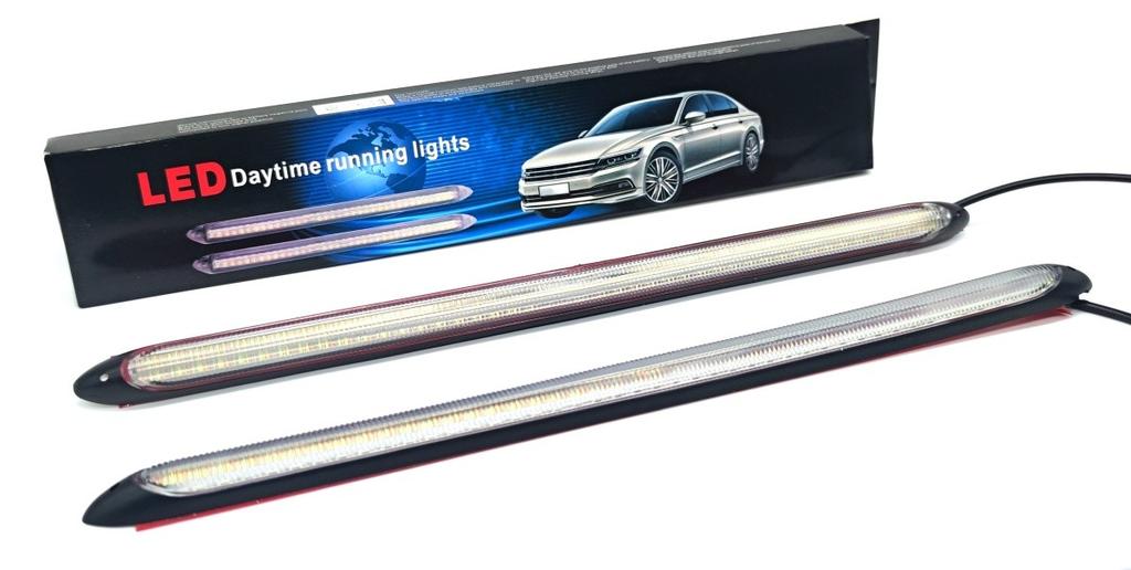 DRL FLEX LED Tagfahrlicht + dynamische Fahrtrichtungsanzeiger + WOW, 12V, Off-Road