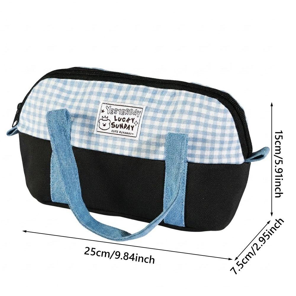 Denim Splicing Pencil Case Large Capacity Pencil Pouch Kawaii Pen Bag  Gifts