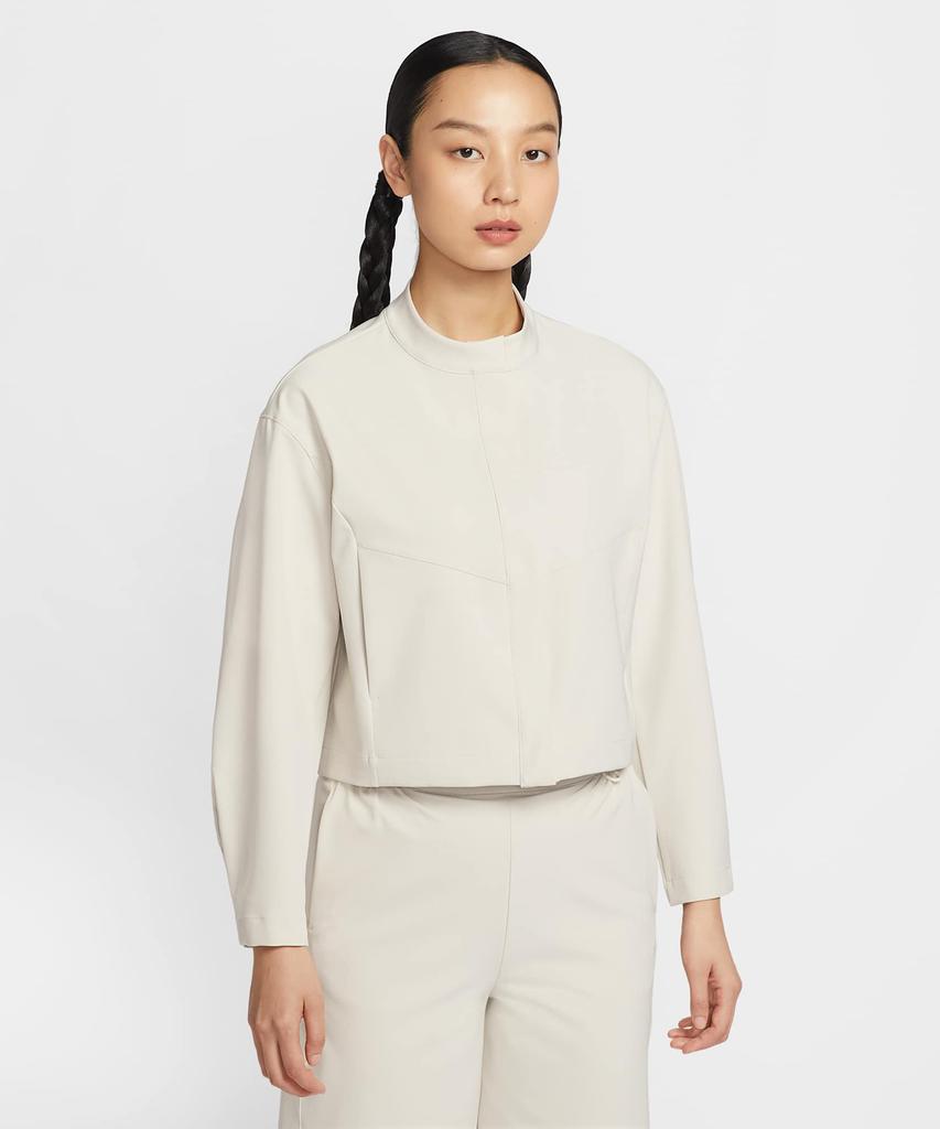 Nike 24.7 Perfect Stretch Dry Fit Loose Fit Crop Jacket W - Light Orewood Brown:Light Iron Ore / Ib8987-104