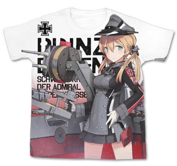 

Футболка Kantai Collection Prinz Eugen Full Graphic White S Size -KanColle-