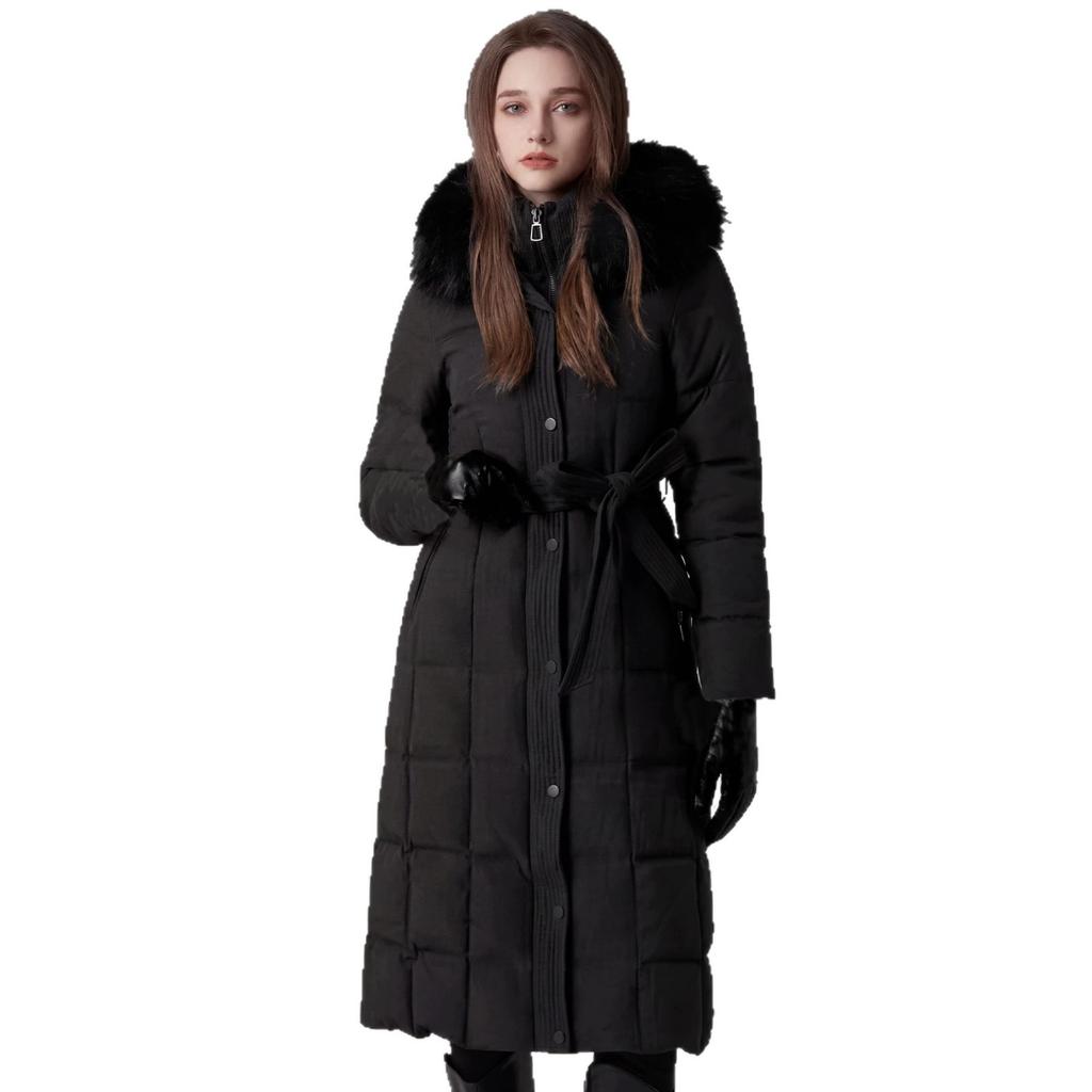 2026 New Super Good-looking Waist Cinching Thick Warm Parker Cotton Jacket Down Cotton Jacket Medium Long Jacket