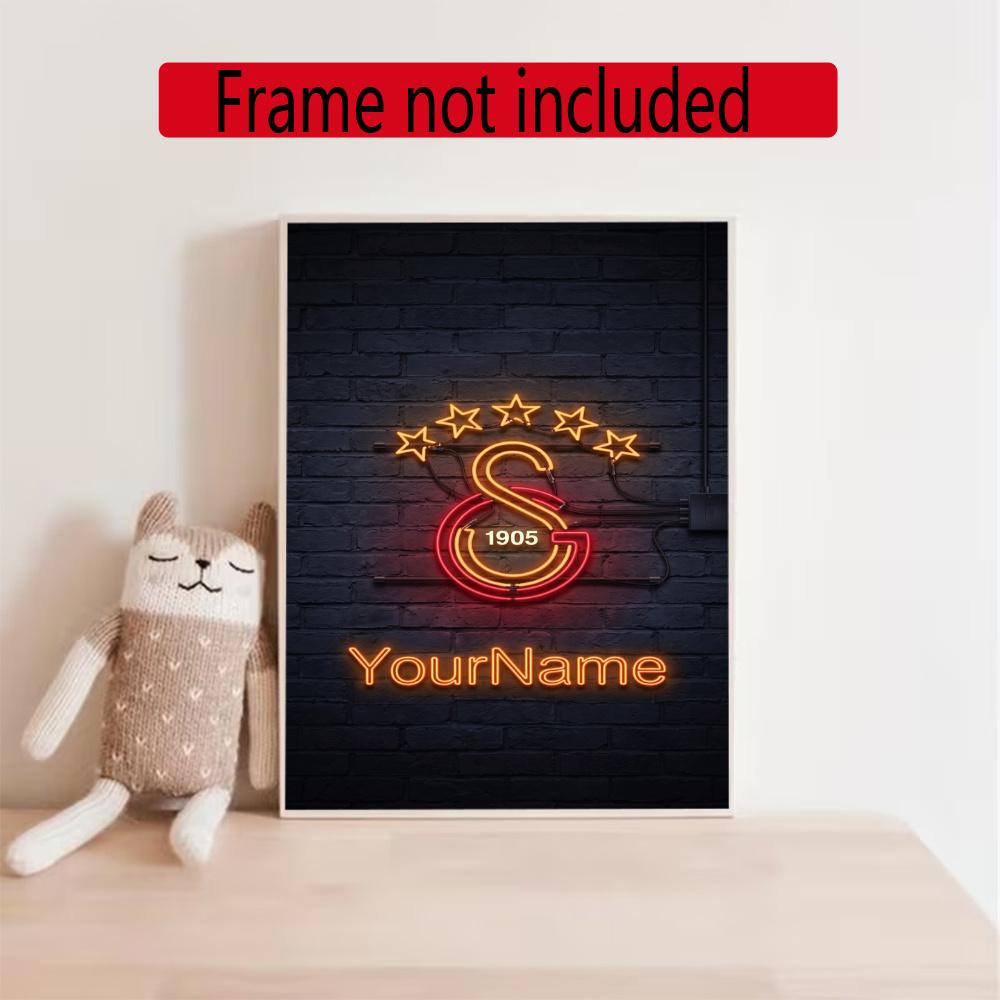 Galatasaray Personalized Name Round Diamond Painting Kit Diamond Embroidery Painting Rhinestones Mosaic Frameless Handwork Decoration Arts