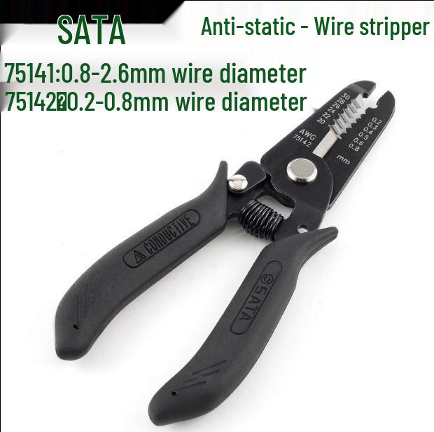 SATA Tools Anti-static Multi-functional Wire Strippers Handle, Models 75141 & 75142 0.8-2.6mm